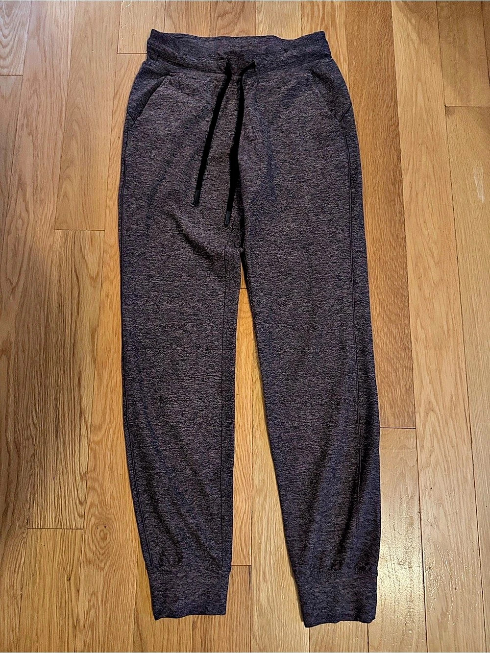 Lululemon Ready to Rulu Jogger in a heathered purple/plum shade